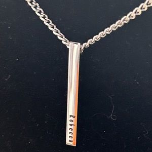 Stainless steel personalize necklace